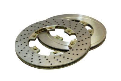 Ventilated rear disk brake (with groove)