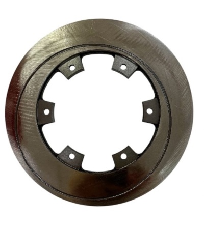 Ventilated rear disk brake (with groove)