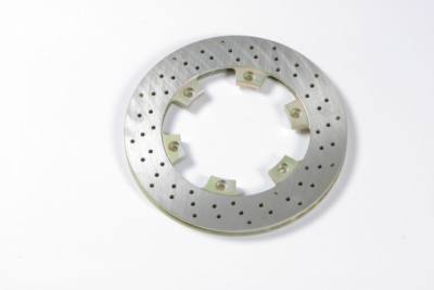 Ventilated rear disk brake (drilled)