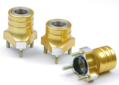 Al front hub for Ø25 - 40/58 mm with bearings