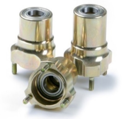 Mg front hub Ø17 - 40/58 mm with bearings