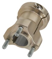 Al front hub for Ø25 - 55/67 mm with bearings